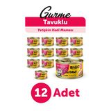 Bado Gurme Yaş Yetişkin Kedi Maması Kuzu Etli 85 Gr 12 Adet