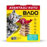 Bado Kedi Maması Kısırlaştırılmış Somonlu 5x1kg