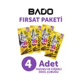 Bado Kedi Ödül Çubuğu Tavuk ve Ciğerli 3x5gr 4Lü