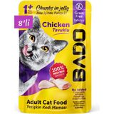 Bado Tavuk Etli Yetişkin 8x85 gr Yaş Kedi Mama