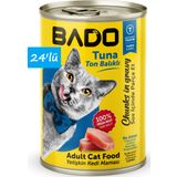Bado Ton Balıklı Yetişkin 24x400 gr Yaş Kedi Mama