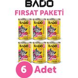 Bado Yavru Tavuk Etli Kedi 6x400 gr Yaş Mama