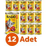 Bado Yetişkin Ciğerli 12x400 gr Yaş Kedi Maması