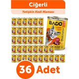 Bado Yetişkin Yaş Kedi Maması Ciğerli Süper Premium 400gr 36'lı Lezzetli ve Besleyici
