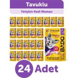 Bado Yetişkin Yaş Kedi Maması Tavuk Etli 85Gr 24'lü