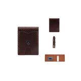baellerry Minimalist Rfid Koruma Çift Kat Deri Çoklu Kart Cüzdan Erkek Kartlık Kahverengi