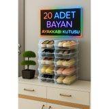 BAF 20 Adet Şeffaf Ayakkabı Kutusu