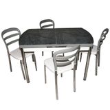 Baf Açılır Masa Takımı 80x126 cm Gri