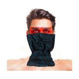 Baf Bandana Çoklu Kafatası Mavi Siyah Maske - 1 - Renkli