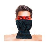 Baf Bandana Çoklu Kafatası Mavi Siyah Maske Midastech - 1 - Renkli