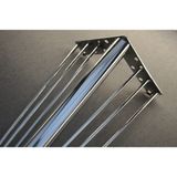 BafArt 72 cm Metal Tel Model Masa Ayağı 4 Adet - 72 CM KROM