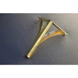 BafArt Metal Koltuk Ayağı Lena Model 4 Adet - 15 Cm Altın