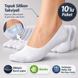 Baff 10’lu Erkek Bambu Babet Çorap Beyaz - 40 - 44