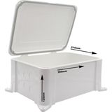 Baff Abs Plastik Dış Mekan Kamera,Swich, Nvr-Dvr Saha Panosu 210X300X125 mm – IP65 Su Geçirmez Kamera ve Elektrik Bağlantı Kutusu - Beyaz