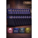Baff Gold Pamuk 7'li Siyah Erkek Çorap - 44 - 46