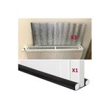Baffhome 3X Petek Radyatör Arkası Isı Yalıtım 1X Kapı Altı Rüzgar Önleyici Izolasyon Malzemesi