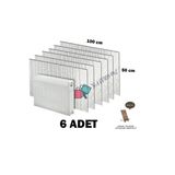 baffhome 6 Adet Petek Arkası Isı Yalıtım Levhası Alüminyum Folyo Radyatör Arkalığı