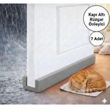 Baffhome 7 Adet Kapı Altı Rüzgâr, Soğuk ve Toz Önleyici Yalıtım Süngeri Isı Işık Önleyici Sünger - Gri