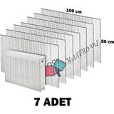 Baffhome 7 Adet Petek Arkası Isı Yalıtım Levhası Alüminyum Folyo & Radyatör Arkalığı - Açık Gri