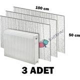 Baffhome Ankaflex Isı Yalıtımlı Radyatör Petek Arkası Sıcaklık Tasarruf 3 Adet Kalorifer Izopan Levhası