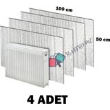 Baffhome Ankaflex Isı Yalıtımlı Radyatör Petek Arkası Sıcaklık Tasarruf 4 Adet Kalorifer Izopan Levhası