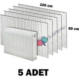Baffhome Ankaflex Isı Yalıtımlı Radyatör Petek Arkası Sıcaklık Tasarruf 5 Adet Kalorifer Izopan Levhası