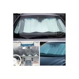 Baffhome Araba Ön Cam Güneşliği Balonlu Metalize Parlak Alüminyum Katlanabilir Oto Güneşlik 130X60 Cm Uyumlu