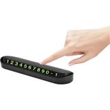 Baffhome Araç Numaratör Otomobil Park Telefon Numaratör Fosforlu Telefon Numarası Fosforlu - Siyah