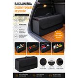 baffhome Bagaj Düzenleyici Araba Oto Bagaj İçi Cırt Tabanlı Organizer Araç İçi Bod Çanta