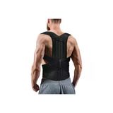 Baffhome Inndream Unisex Siyah Çift Balenli Duruş Düzeltici Bel Sırt Omuz Destekleyici Korse