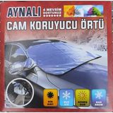 Baffhome Oto Ön Cam Brandası Araç Camı Buzlanma Önleyici ve Koruyucu Branda Cam Üstü Kar Buz Örtüsü