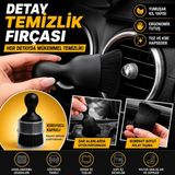 Baffhome Profesyonel Araç Içi Detaylı Temizleme Fırçası -Araba Izgara, Klima ve Torpido Temizlik Fırçası Ergonomik Saplı - Siyah