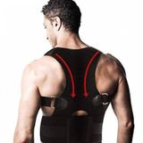 BAFFHOME Unisex Dik Duruş Korsesi Omuz Bel Destekli Kamburluk Önleyici Posturex Kemer (Siyah)