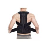 Baffhome Unisex Siyah Balenli Korse Kamburluk Önleyici Dik Durmak Için Bel Sırt Korse