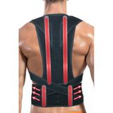 Baffhome Unisex Siyah Çift Balenli Manyetik Dik Duruş Kamburluk Önleyici Ortopedik Bel Sırt Omuz Korsesi