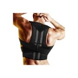 BAFFHOME Unisex Yeni Nesil Dik Duruş Korse Unisex Kamburluk Önleyici Ortopedik Bel Sırt Omuz Korse (SİYAH)