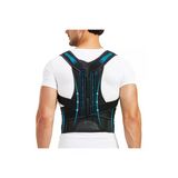 Baffhome Yeni Nesil Kadın Erkek Dik Durus Korsesi Çift Balenli Bel Sırt Korsesi Unisex Siyah