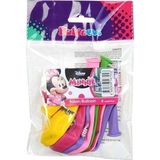 Bafix Balon 12" 4+1 Minnie Happy Helpers Baskılı (8 Li Paket)