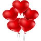 bafix balon 12 ınc kalp kırmızı (100 lü paket) - Yok