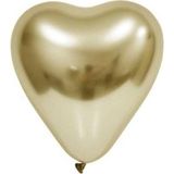 Bafix Balon 12" Krom Kalp Gold (50 Li Paket)