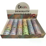 Bafix Desenli Bant Dekoratif 15 MM x 3 MT 60 LI BFX-DEB0005