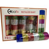 Bafix Desenli Bant Metalize 12 Mm X 2 Metr Bfx-Deb0003 (72 Li Paket)