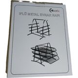 bafix evrak rafı metal perforeli 3 katlı siyah bfx-mer9205s - Yok