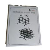 Bafix Evrak Rafı Metal Perforeli 3 Katlı Siyah Bfx-Mer9205S
