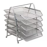 Bafix Evrak Rafı Metal Perforeli 5 Katlı Gri Mer9207g