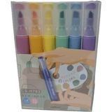 bafix fosforlu kalem (ışaret kalemi) kalem tipi chosch 6 renk blister cs-h763 - Yok