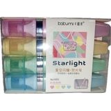 bafix fosforlu kalem (ışaret kalemi) simli starlight 4 renk blister 51072 - Yok