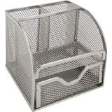 Bafix Masaüstü Kalemlik 4 Lü Metal Gri MMK9061G