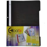 Bafix Plastik Siyah A4 Telli Dosya