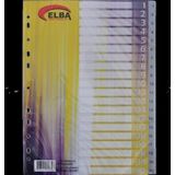 Bafix Seperatör 1-20 Rakamlı Plastik A4 (15 Li Paket)